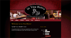 Desktop Screenshot of lavitabistro.com