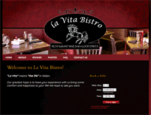 Tablet Screenshot of lavitabistro.com